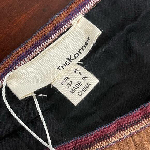 Anthropologie The Korner Brown Mini Skirt Size Small - Picture 5 of 8